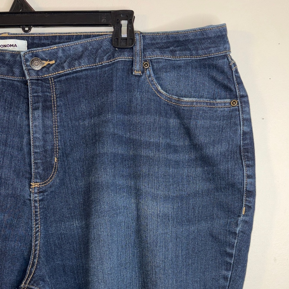 Sonoma Dark Blue Curvy Bootcut Jeans Women’s Plus Size 24W EUC #100 - Picture 5 of 13
